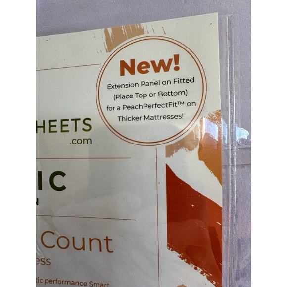 Peach Skin Sheets Classic Collection 1500TC King Lavender Mist NEW - Picture 3 of 6